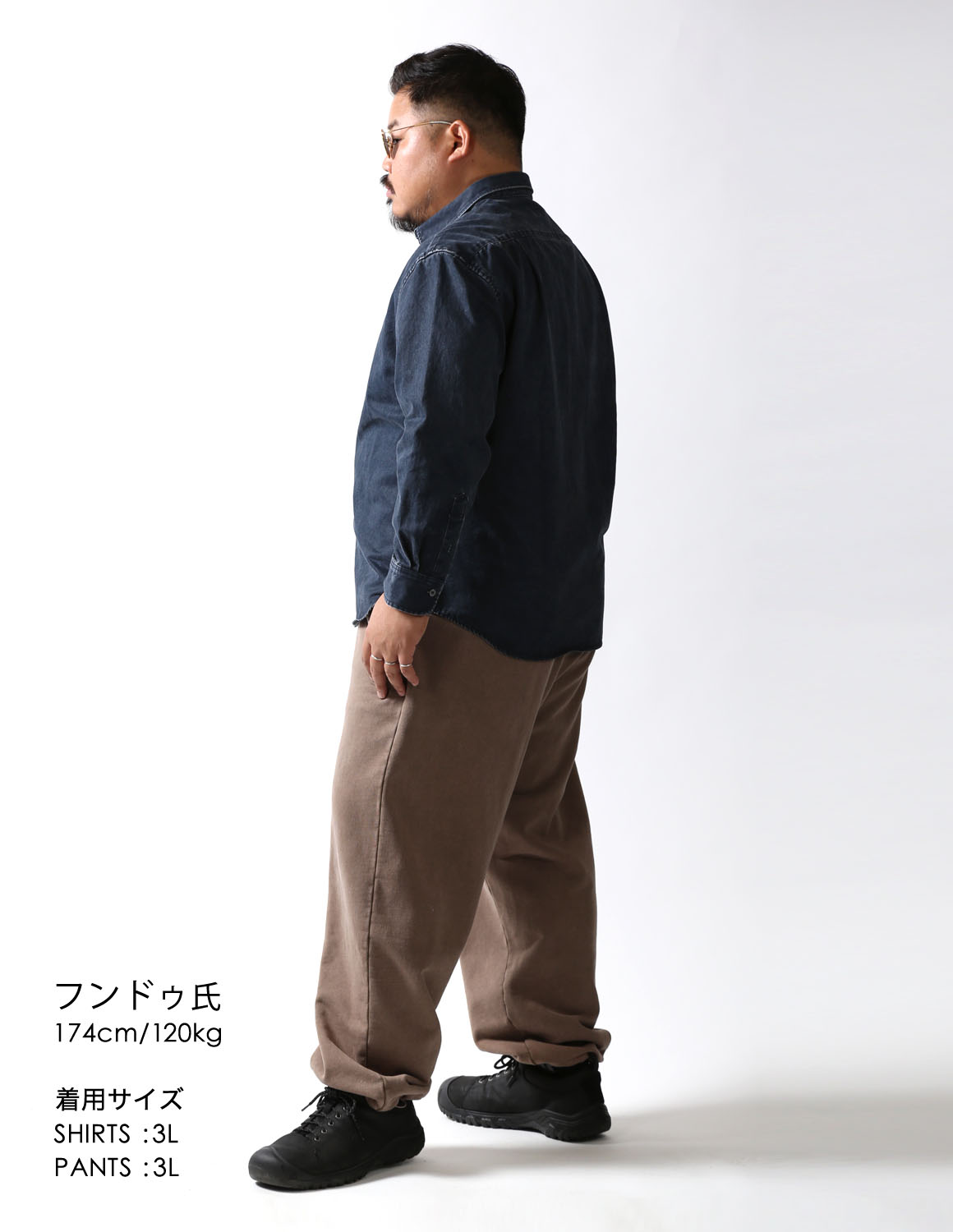 大きいサイズ 長袖シャツ カジュアルシャツ メンズ  QZILLA 白鯨 Mods ビンテージ風 2L 3L 4L 5L カジュアル 灰色 紺 春 秋 冬 2025AW |  | 09