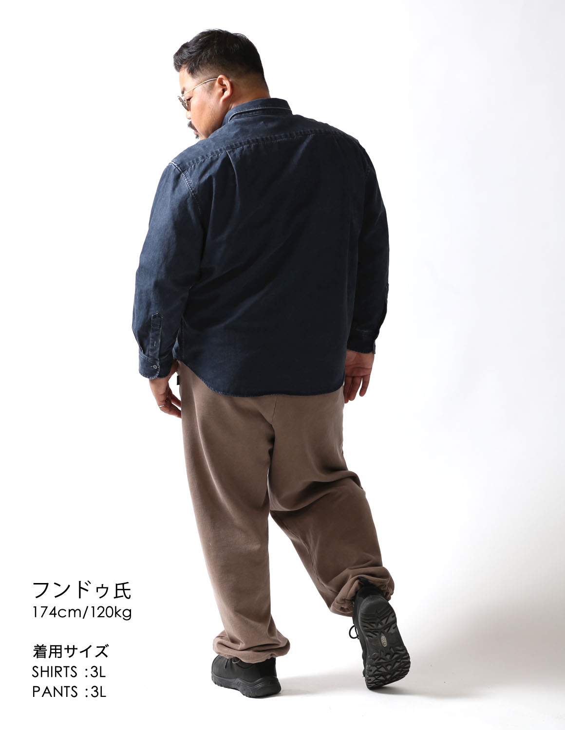 大きいサイズ 長袖シャツ カジュアルシャツ メンズ  QZILLA 白鯨 Mods ビンテージ風 2L 3L 4L 5L カジュアル 灰色 紺 春 秋 冬 2025AW |  | 10