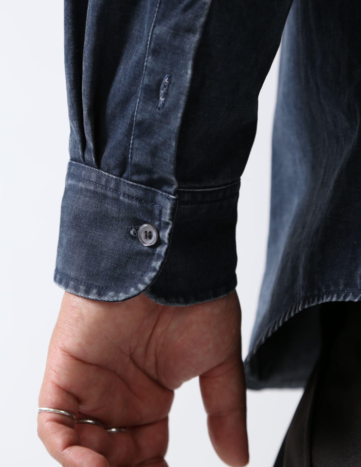 大きいサイズ 長袖シャツ カジュアルシャツ メンズ  QZILLA 白鯨 Mods ビンテージ風 2L 3L 4L 5L カジュアル 灰色 紺 春 秋 冬 2025AW |  | 15