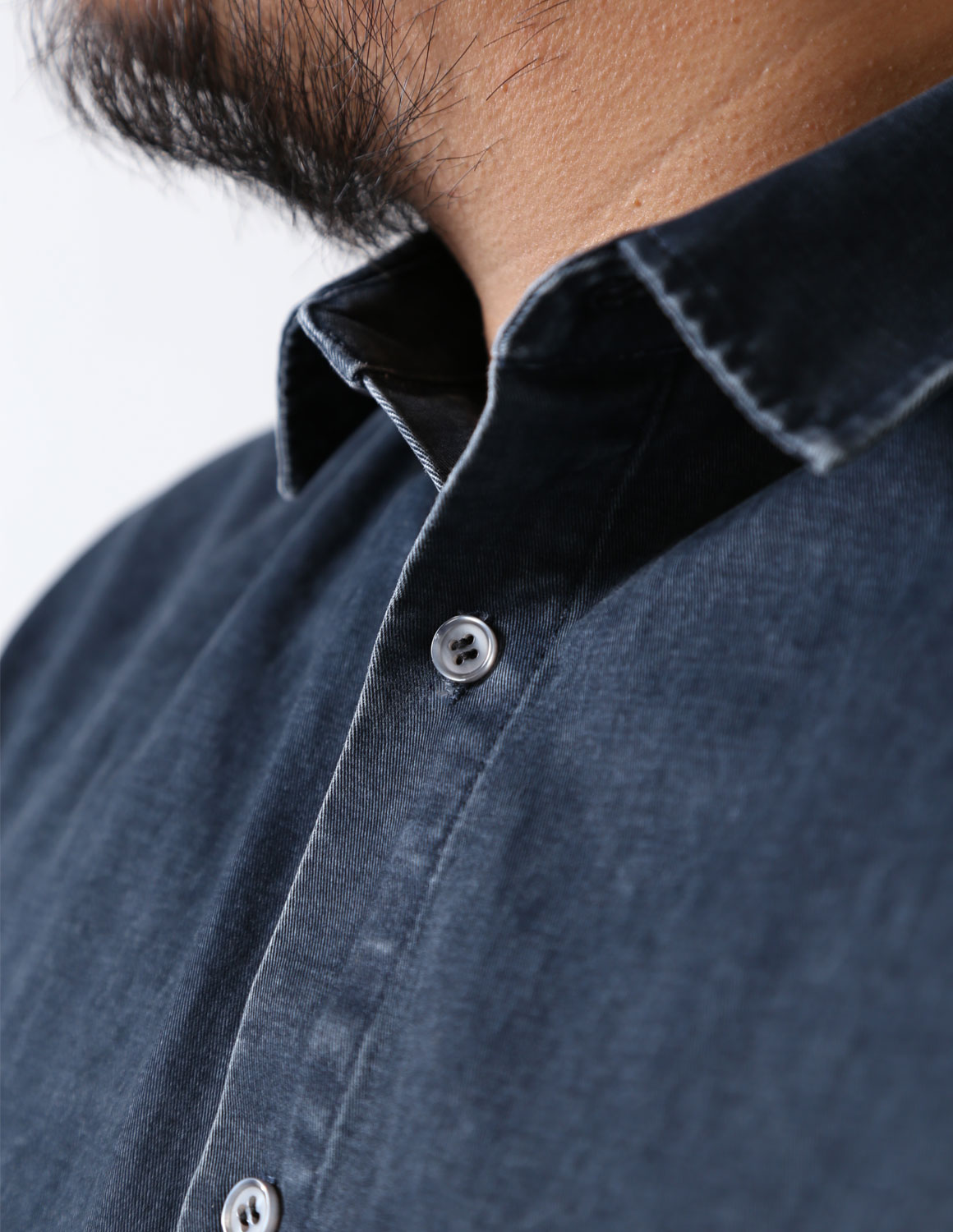 大きいサイズ 長袖シャツ カジュアルシャツ メンズ  QZILLA 白鯨 Mods ビンテージ風 2L 3L 4L 5L カジュアル 灰色 紺 春 秋 冬 2025AW |  | 19