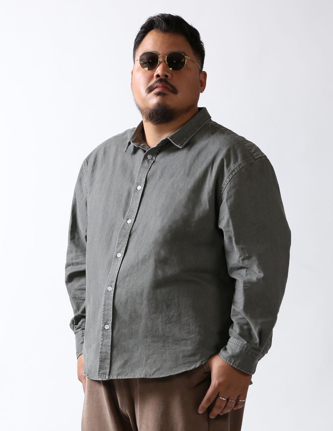 大きいサイズ OUTLET 大きいサイズ 白鯨 Mods シャツ メンズ ヴィンテージ風 カジュアル 2L 3L 4L 5L QZILLA |  | 01