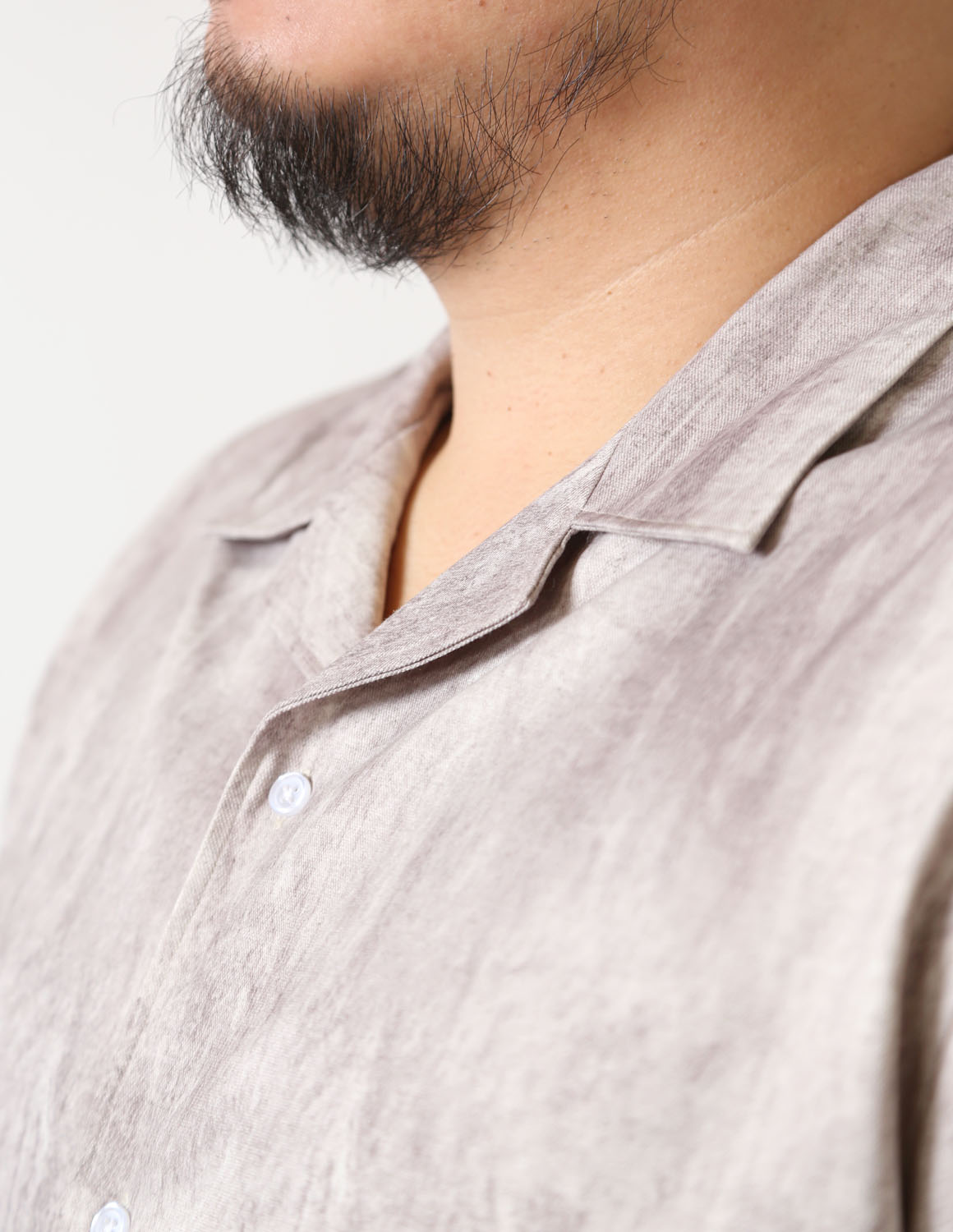 大きいサイズ 半袖シャツ カジュアル QZILLA 白鯨 スモーキー オープンカラー ストレッチ 日本人男性(平均171cm)のための 感激丈 予約販売4月中旬発送予定 |  | 19