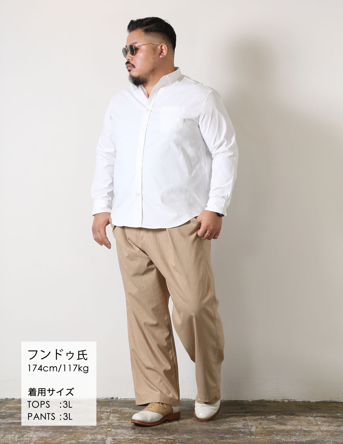 大きいサイズ Mo,de in Japan×QZILLA 白鯨 NOTO SNOW 長袖シャツ 撥水 防汚 ストレッチ 日本人男性(平均171cm)のための感激丈 予約販売10月中旬発送予定 |  | 06