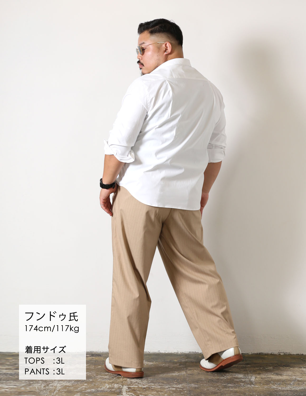 大きいサイズ Mo,de in Japan×QZILLA 白鯨 NOTO SNOW 長袖シャツ 撥水 防汚 ストレッチ 日本人男性(平均171cm)のための感激丈 予約販売10月中旬発送予定 |  | 08