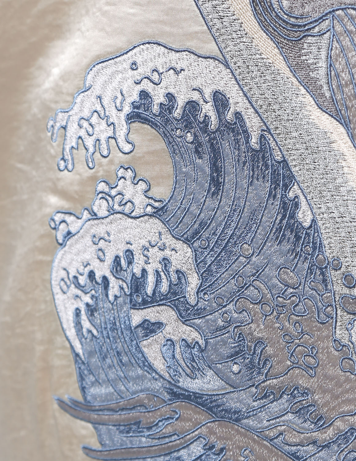 大きいサイズ OUTLET 極鯨 スカジャン メンズ カラー切替 鯨刺繍