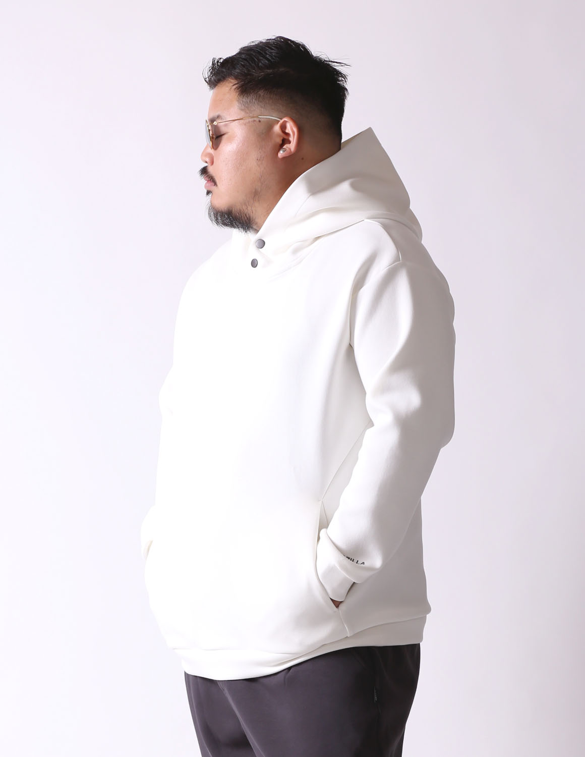 大きいサイズ パーカー メンズ セットアップ ストレッチ プルオーバー ジョガーパンツ 2L 3L 4L 5L カジュアル 白 灰色 春 秋 冬 QZILLA 感鯨 cill |  | 17