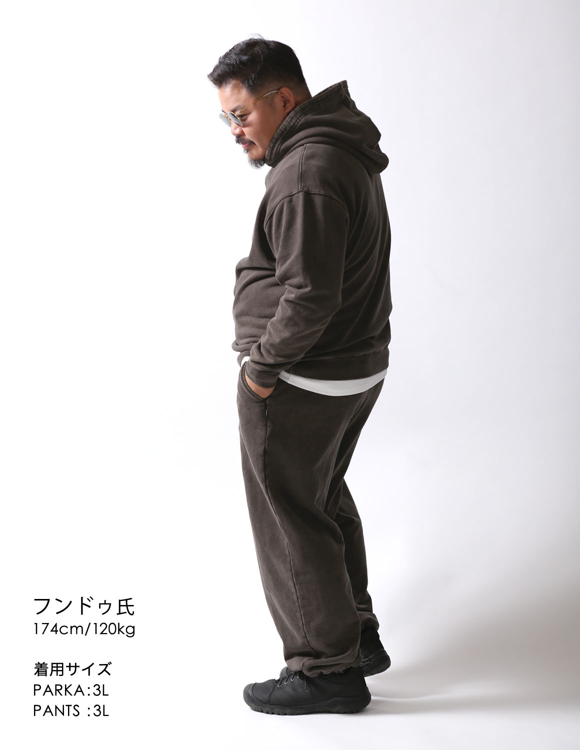 大きいサイズ メンズ フェード パーカー ワイドパンツ セットアップ ビンテージ風 刺繍 ピスネーム 2L 3L 4L 5L カジュアル 春 秋 冬 2025AW |  | 09