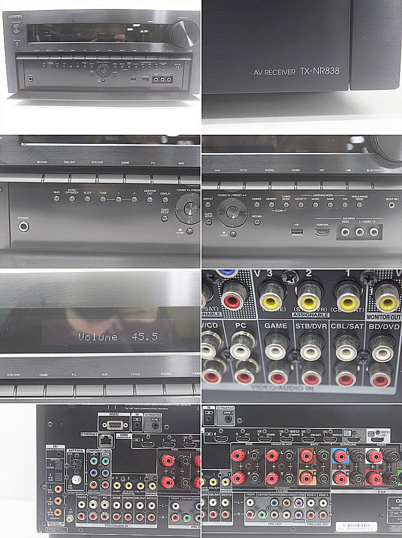 誠実 AVアンプ ONKYO TX-NR838(B) - アンプ