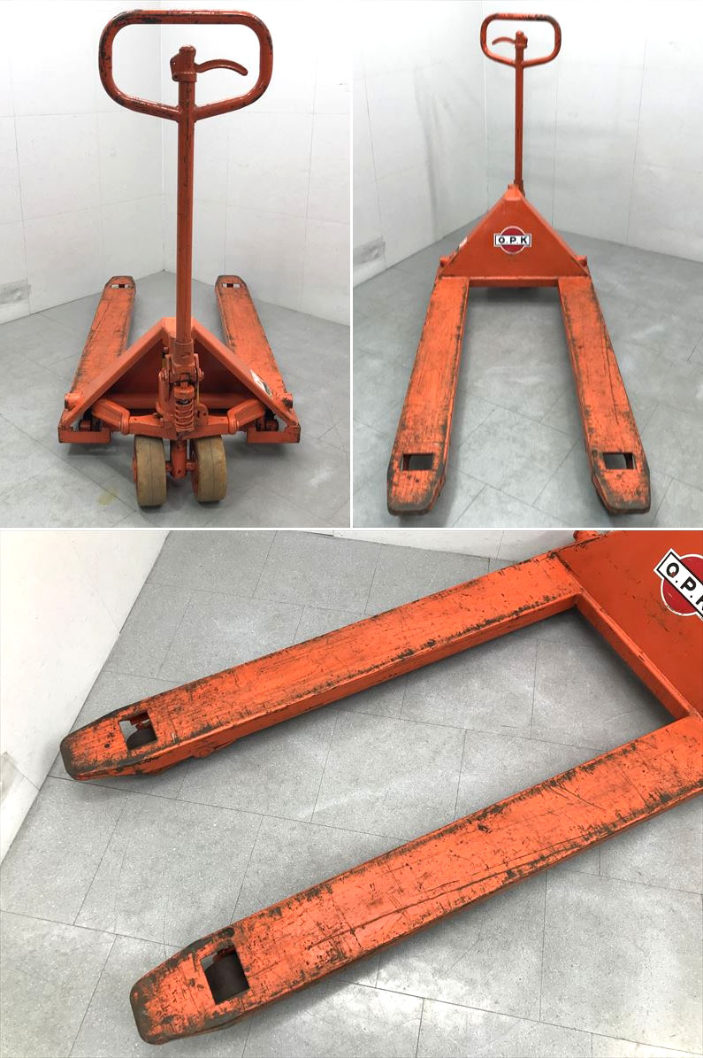 C5661YO キャッチパレットトラック ハンドパレット をくだ屋技研/OPK CP-15L-122 最大積載量1500kg 店舗・業務用