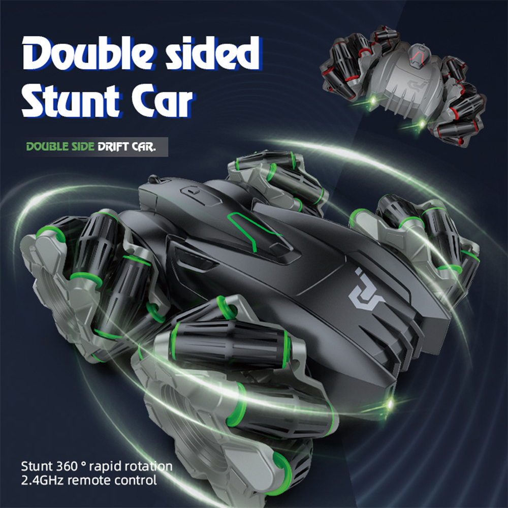 WJ017 RCスタントカー ラジコンカー 1:16 充電式 360度回転 リモコン