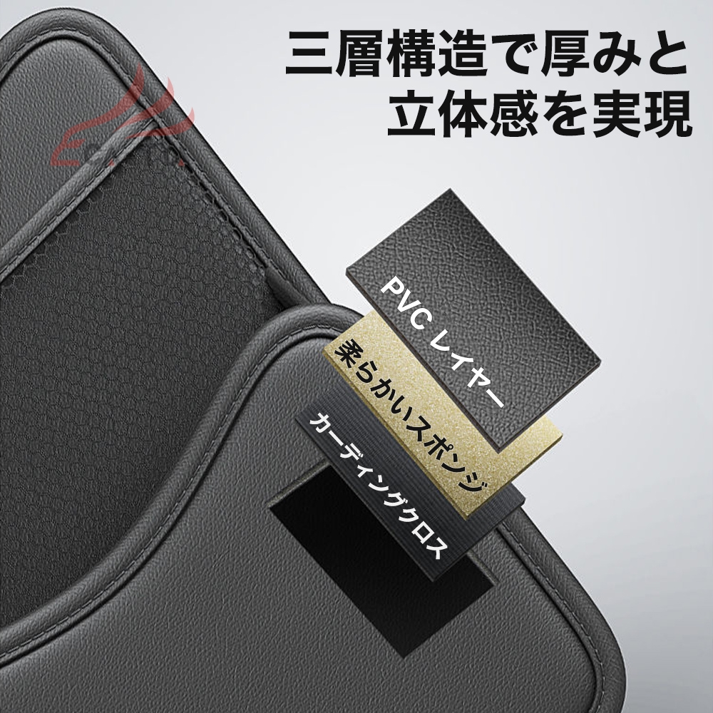ダイハツ コペン 収納ケース トレイ シートクッション 小物落下防止 車用品 アクセサリー 便利グッズ ナッパレザー カスタム品 | ブランド登録なし | 08