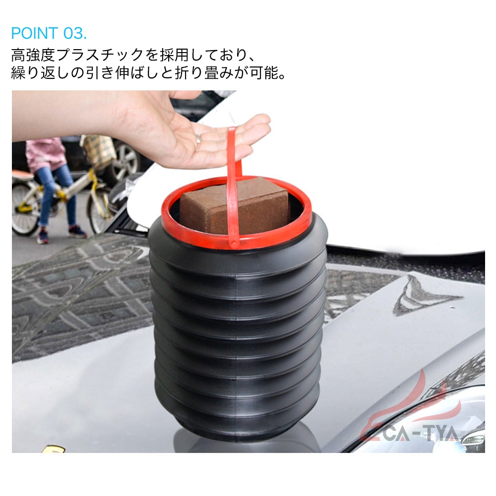 マツダ ＣＸ−３ 車ゴミ箱 車載用 ゴミ袋 ダストボックス 携帯ゴミ箱 折り畳み式 荷物収納 小物入れ 便利グッズ 簡単取付 車の収納バッグ | ブランド登録なし | 06