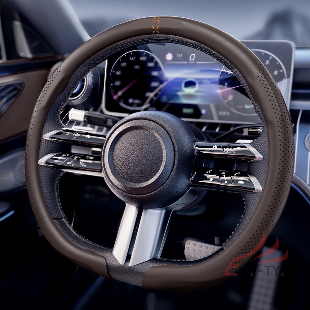 ポロ フォルクスワーゲン ハンドルカバー レザー製 D型 軽自動車 s