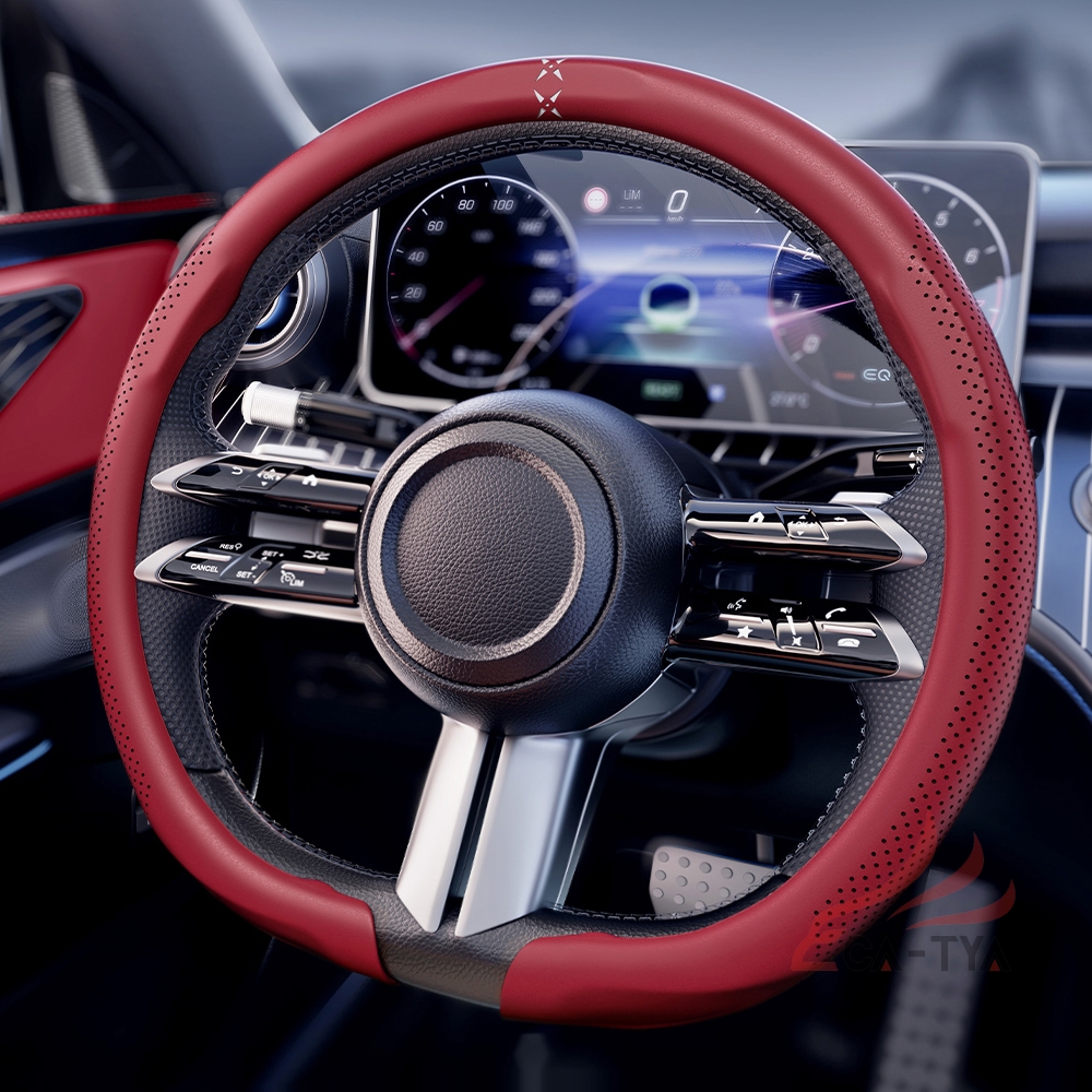 日産 エクストレイル X-TRAIL T33 ハンドルカバー レザー製 D型 軽