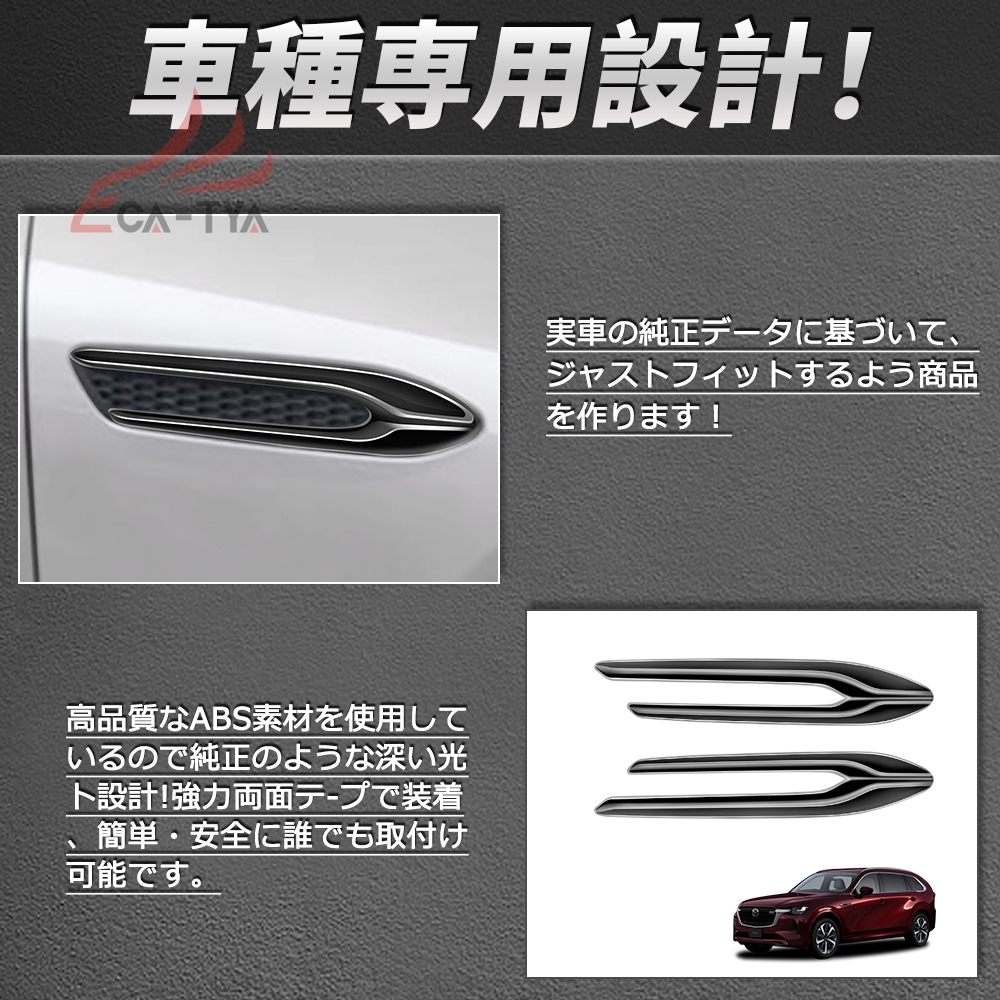 MZ358 CX-80（マツダ）KL系 専用 フェンダーガーニッシュ 外装パーツ