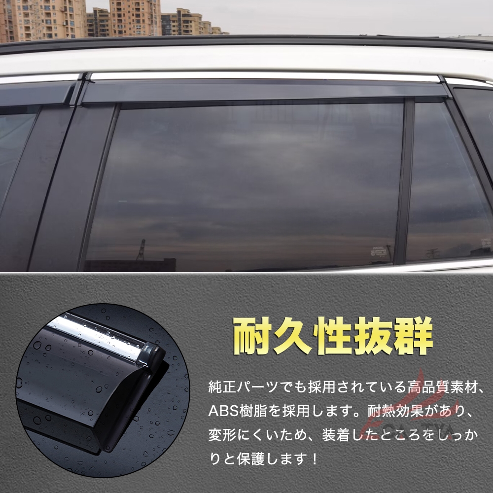 RA005 RAV4 ラブフォー 50系 サイドバイザー ドアバイザー 厚手 二重固定 メッキモール付き 外装パーツ アクセサリー カスタム 4P :  rh2021101801 : リーディングハイ - 通販 - Yahoo!ショッピング