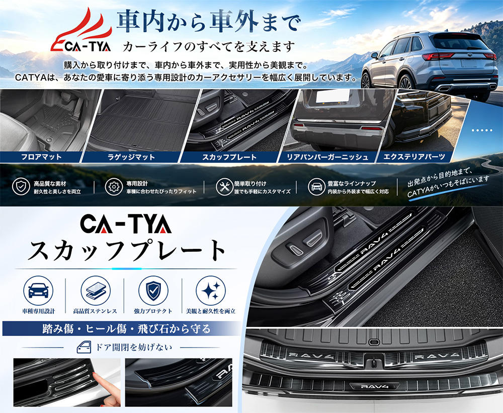 FR048 ホンダ 新型 フリード GT系 専用 ドアスカッフプレート ステップ