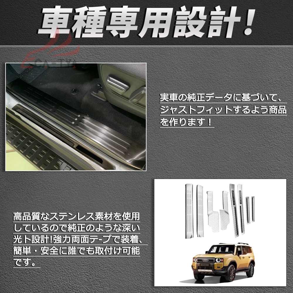 RD152 ランドクルーザー 250系 サイドドア ステップガード