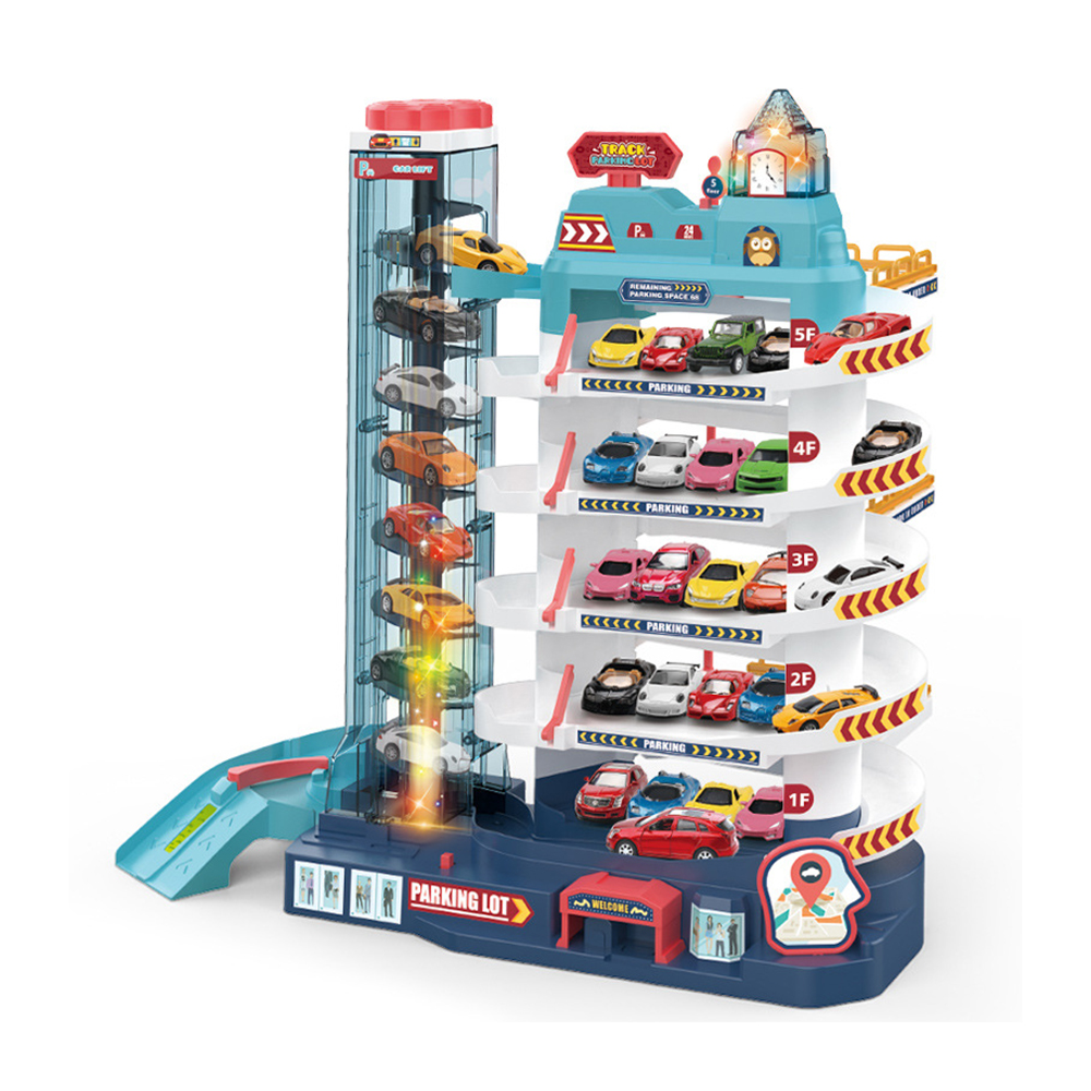 WJ004 ママゴト 駐車場 DIY 組み立ておもちゃ 車セットサービス