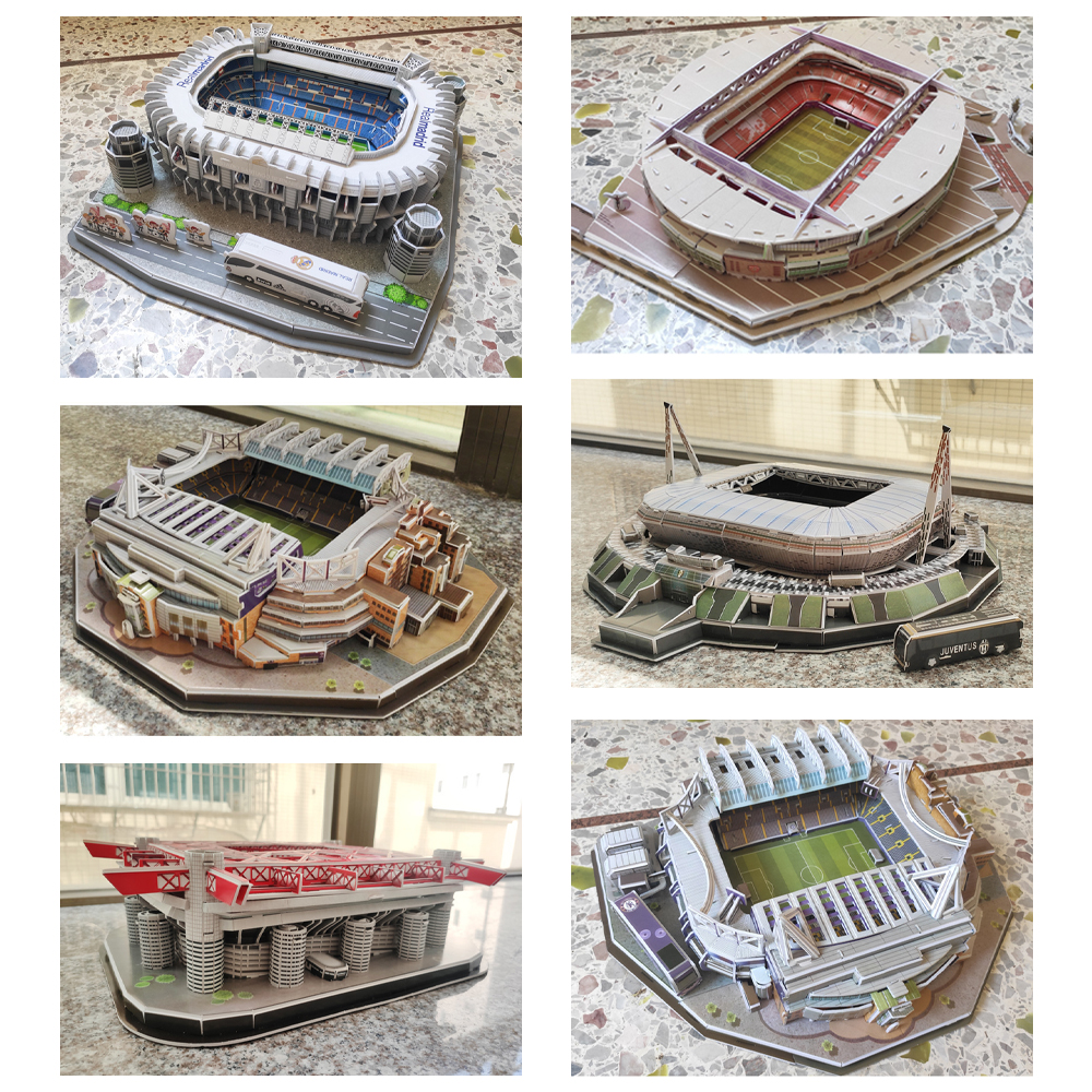 WJ029 3D立体パズル 模型 サッカー インテリア レアルスポーツ