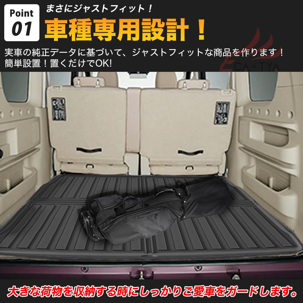 WX009 エブリイワゴン（スズキ）DA17系 ラゲッジマット トランクマット