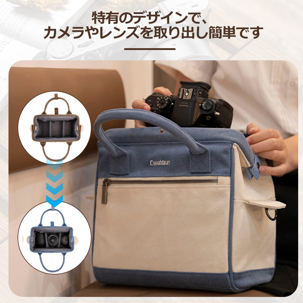 XJ002 カメラバッグ ショルダーバッグ 一眼レフカメラバッグ カメラ