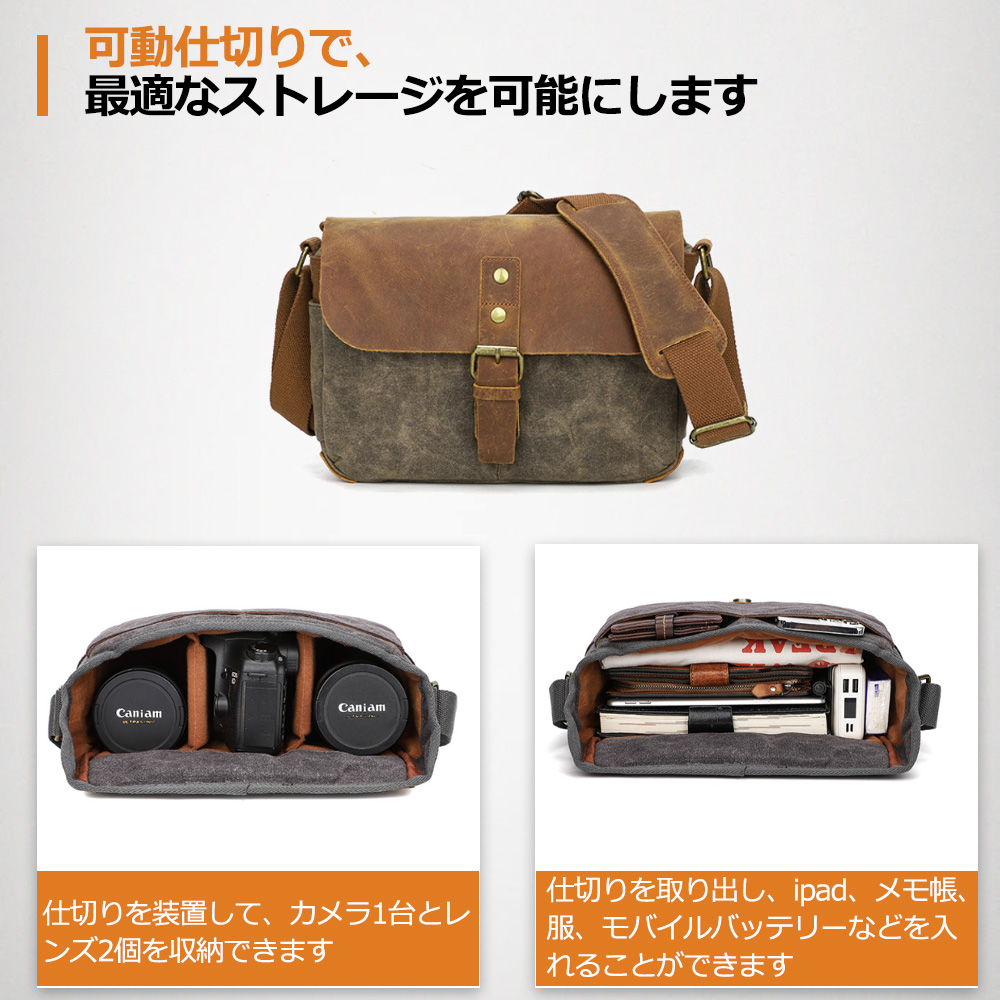 XJ018 カメラバッグ ショルダーバッグ 一眼レフカメラバッグ カメラ