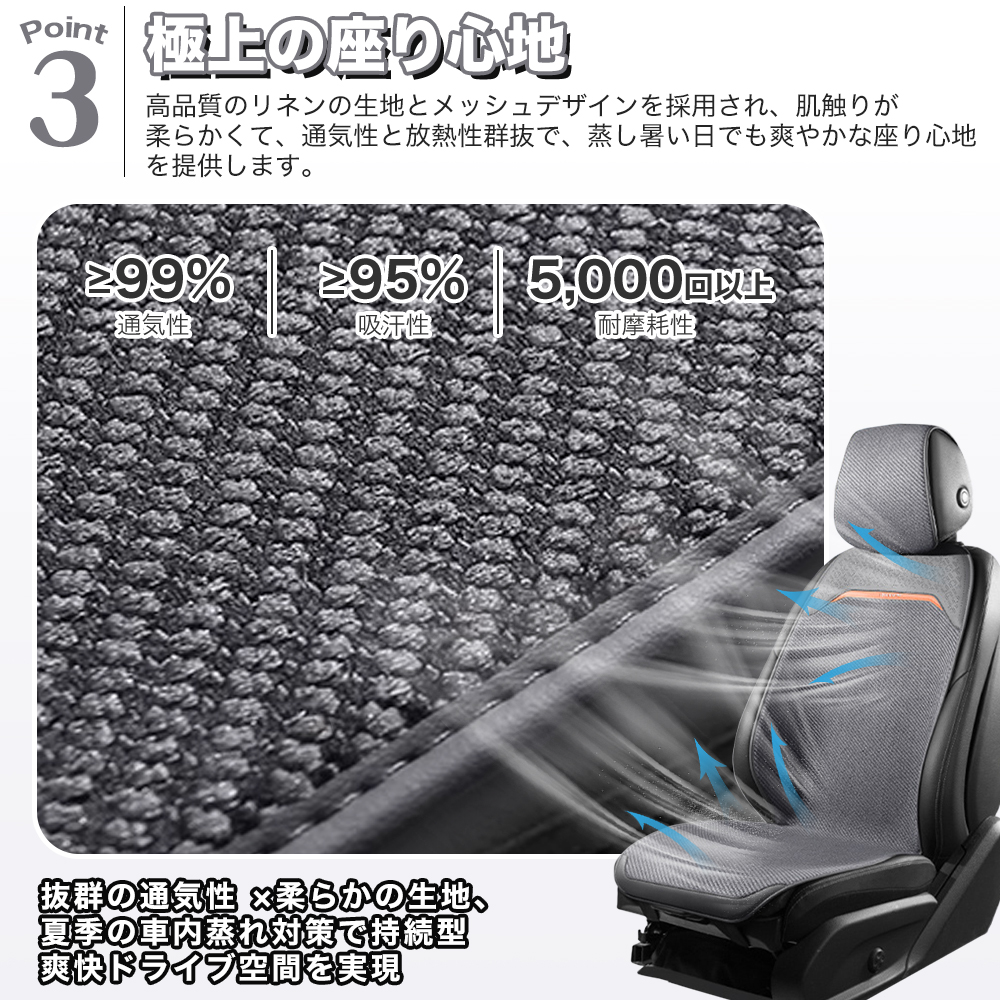 トヨタ クラウンスポーツ シートカバー メッシュデザイン ポリエステル