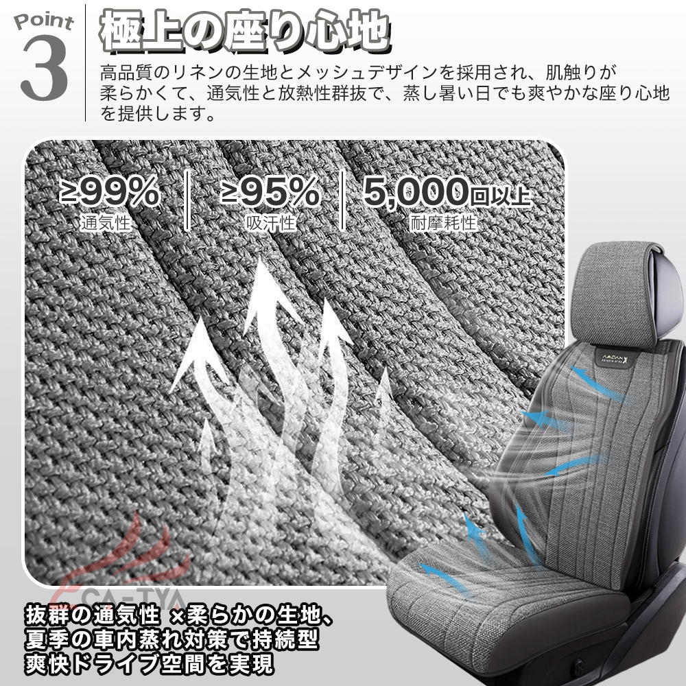ホンダ N−VAN シートカバー メッシュ シート保護 滑り止め 通気