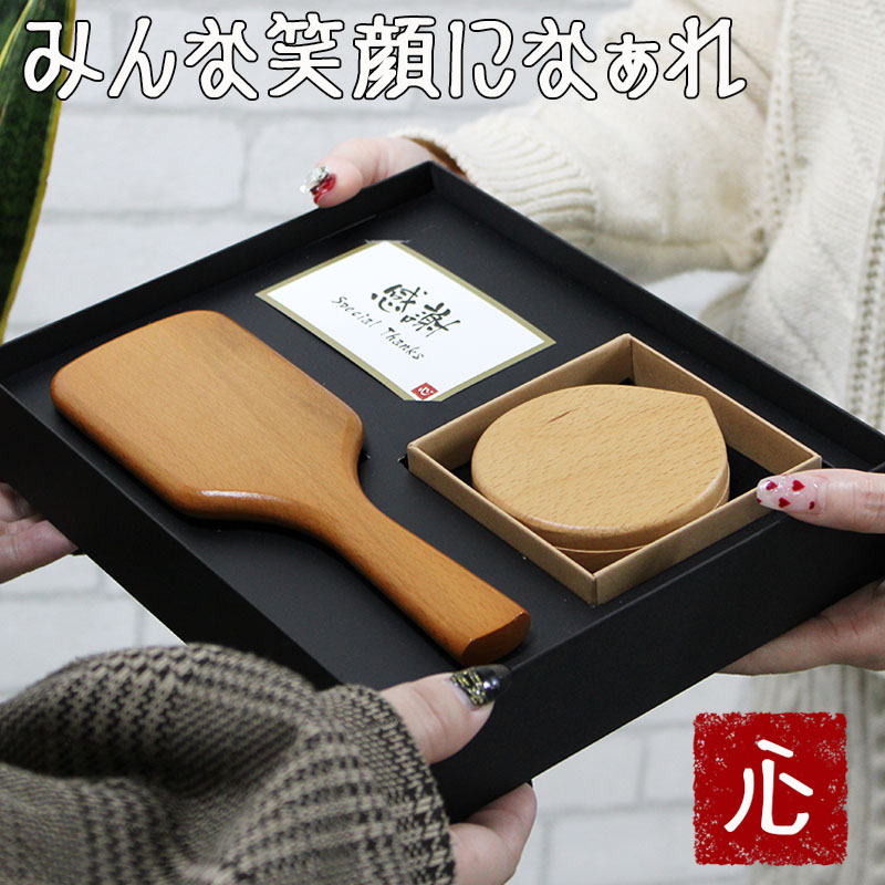 パドルブラシ コンパクトミラー ブラシ 鏡 か...の詳細画像1