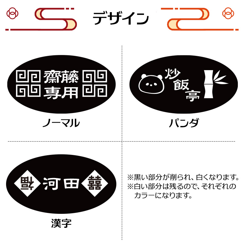 八角皿 名入れ チャーハン皿 炒飯皿 中華食器 陶器 おまち堂 皿 黄 赤