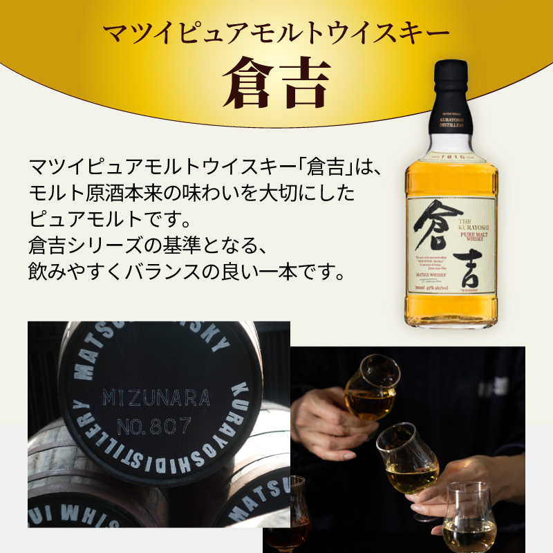 倉吉 700ml 名入れ ウイスキー お酒 酒 43度 ロックグラス セット