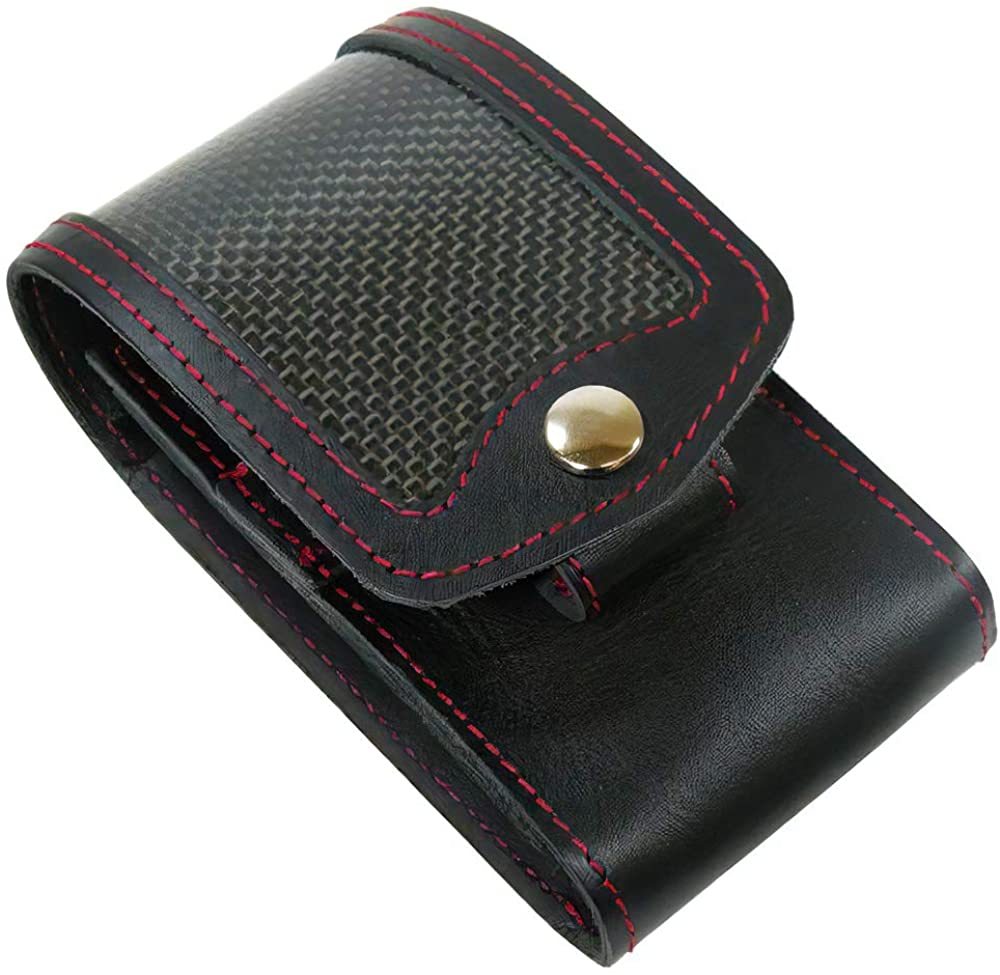 シガレットケース 名入れ カーボンレザー 名前入り タバコケース 革