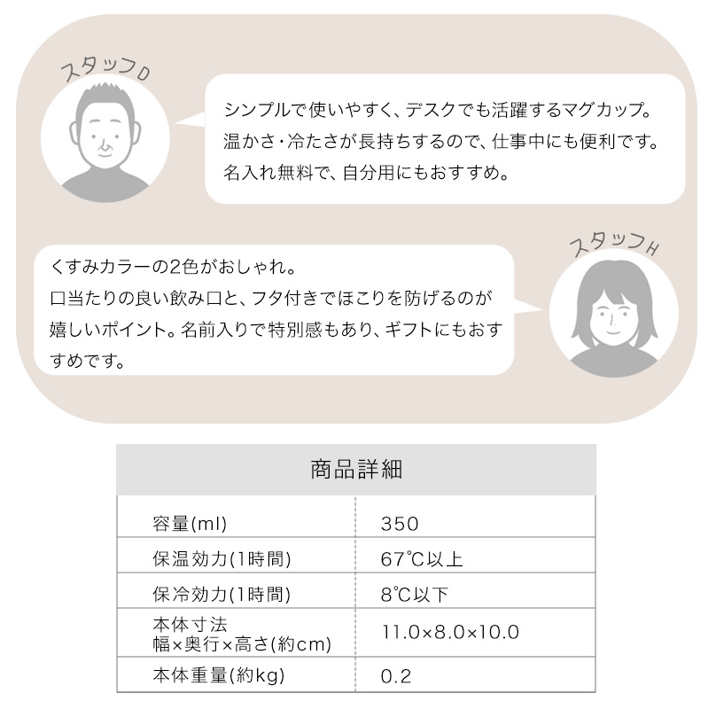 サーモス マグカップ 名入れ