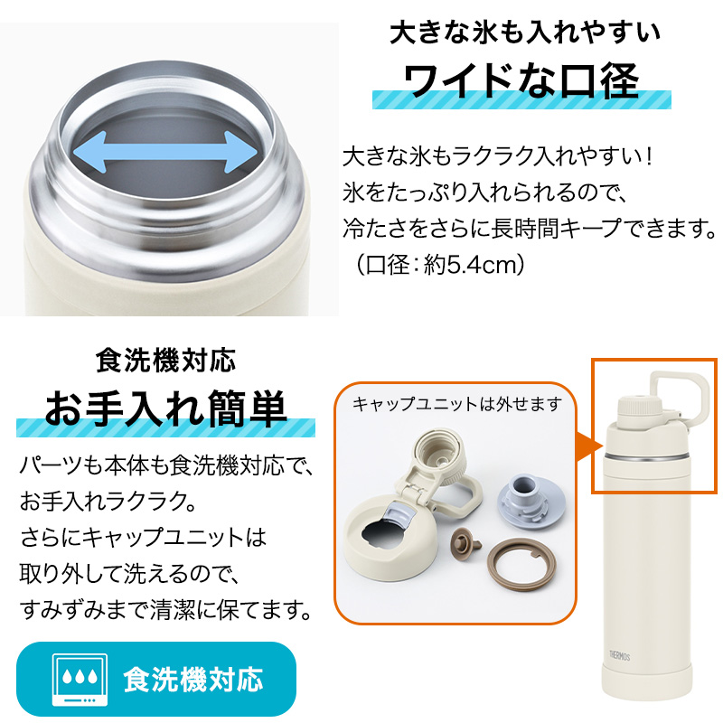 THERMOS（サーモス） 水筒 名入れ 1L スポーツボトル 大容量 真空断熱