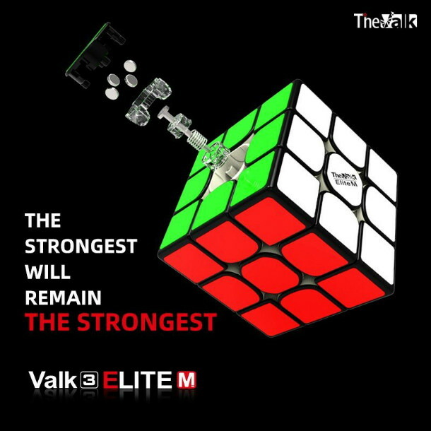 正規販売店】 QiYi Valk3 Elite M ブラック 2019年新作3x3x3 磁石内蔵