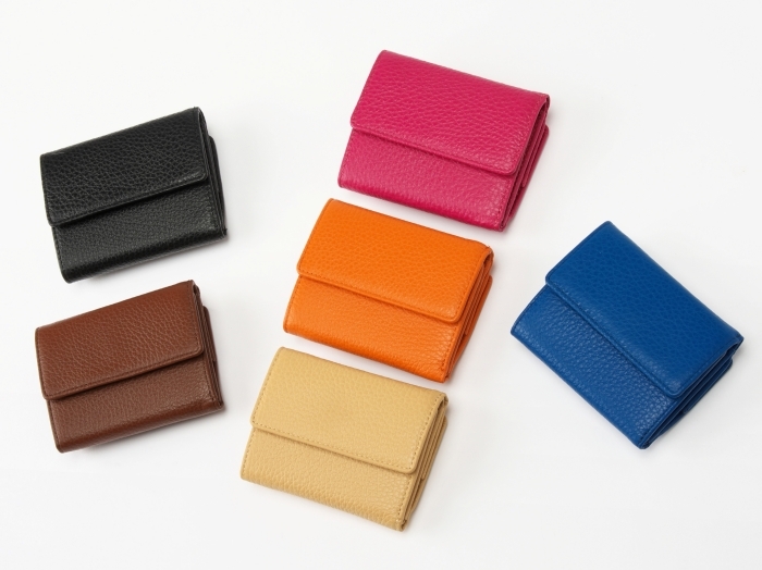 FRUH イタリアンレザー 3つ折り財布 GL032 (コンパクト ウォレット