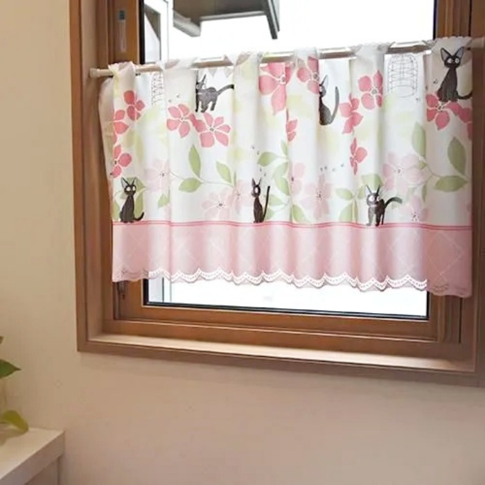 魔女の宅急便 カフェカーテン アンフルール 120×45cm 小窓用 目隠し