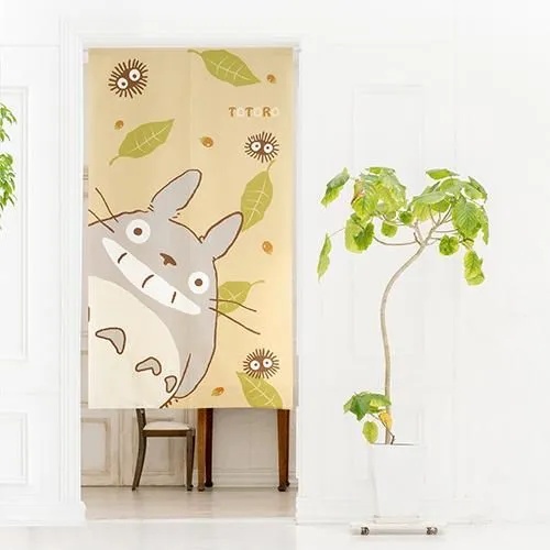 スタジオジブリ となりのトトロ TOTORO のれん 85×150cm まっくろくろ