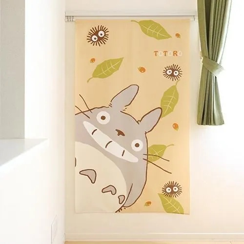 スタジオジブリ となりのトトロ TOTORO のれん 85×150cm まっくろくろ