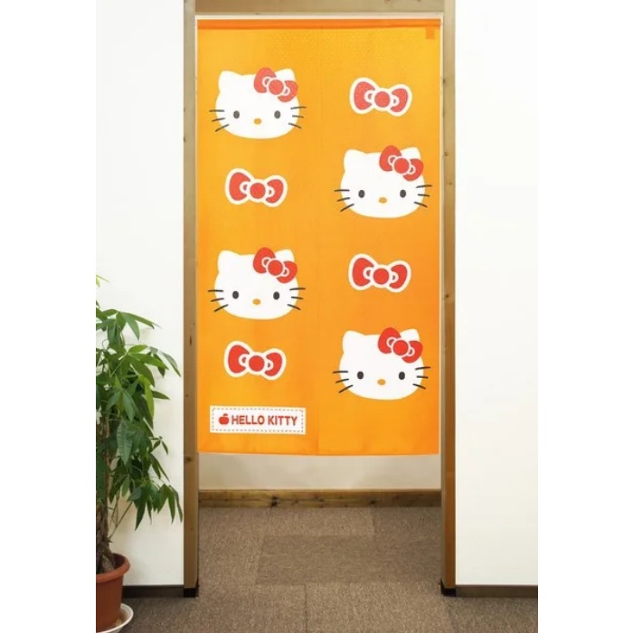 ハローキティ のれん りぼん カーテン パーテーション 間仕切り 目隠し