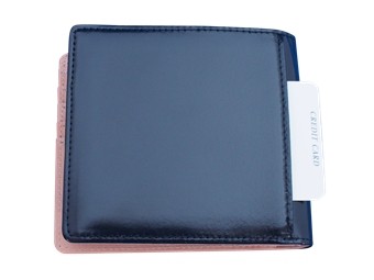 オーダー品　二つ折り財布　オイルコードバン　ナチュラル 日本製 馬革 コードバン 二つ折り財布 (メンズ コードバン二