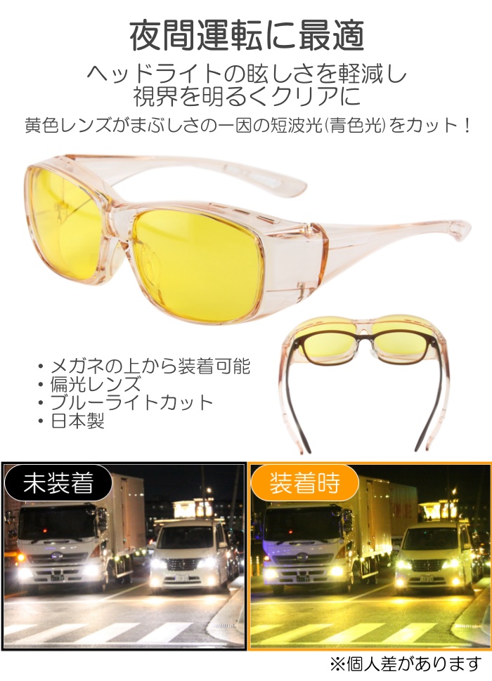 夜間運転でも見やすいメガネ