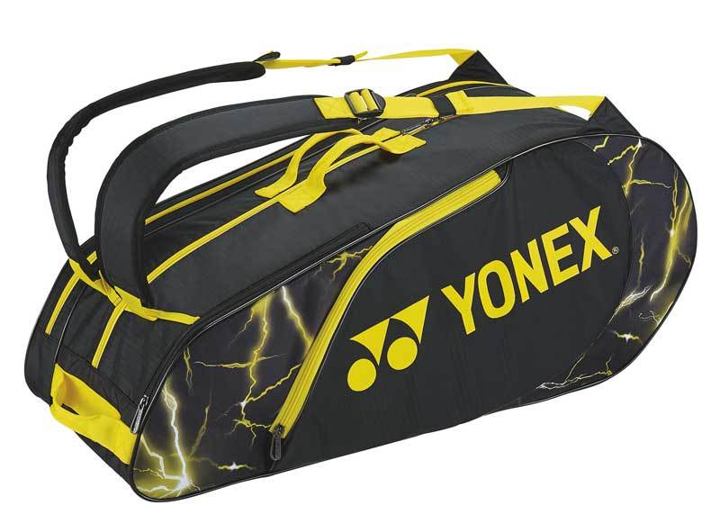 YONEX ラケットバッグ グレー×イエロー75*19*32cm YONEX（ヨネックス） ラケットバッグ6 テニス6本用 BAG2222R 国内正規
