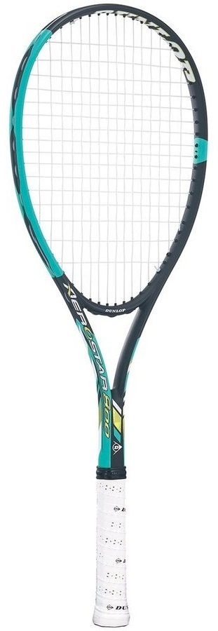 DUNLOP - DUNLOP　テニスラケット　エアロスター　ホワイト/ライム【新品 DUNLOP ソフトテニス ラケット ガット張り上げ済み ダンロップ