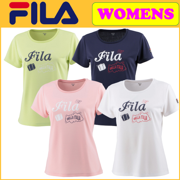 FILA フィラ 2023年春夏 グラフィックTシャツ VL2637 レディース