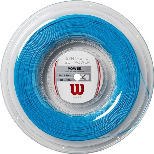 Wilson ウィルソン SYNTHETIC GUT POWER 16 シンセティックガットパワー16 200m ロール WRZ905100 5200  5700 5800 WR830140116 216 416 硬式テニス用ガット :WRZ905100:R-Tennis Yahoo!店 - 通販 -  Yahoo!ショッピング