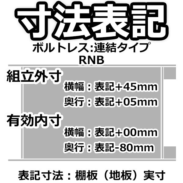スチールラック   幅180×奥行90×高さ150cm 6段  耐荷重200kg/段 中量棚 業務用 ボルトレス    W180×D90×H150cm連結用(支柱２本) スチール棚 収納 棚の画像