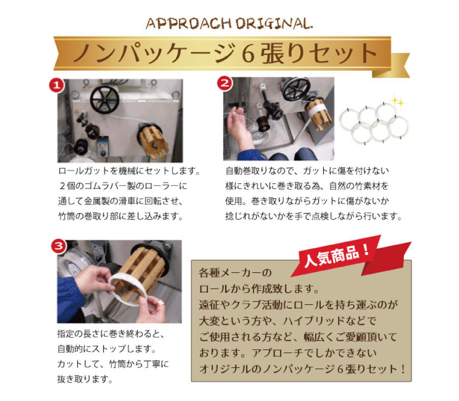 アプローチ作成６張りセットの作り方