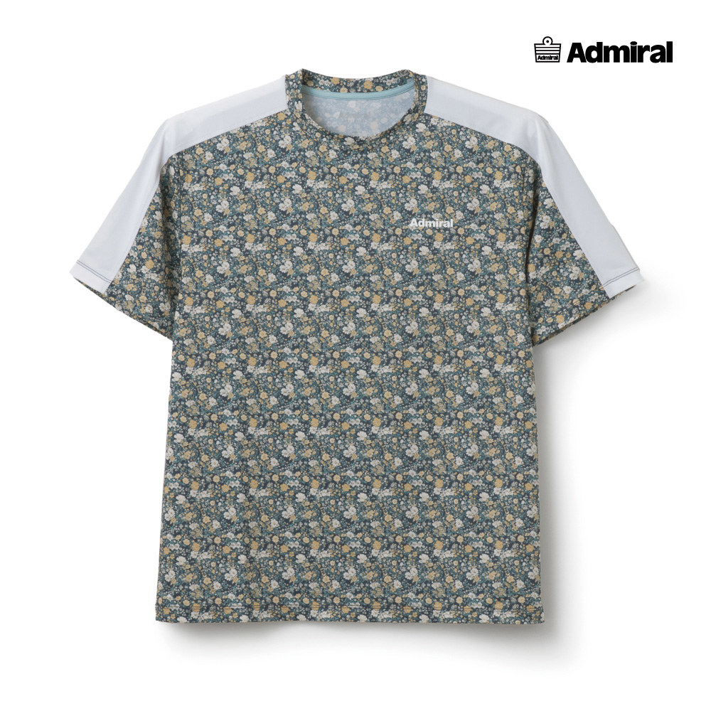 Admiral（アドミラル） メンズ ショルダーラインフラワープリント TEE